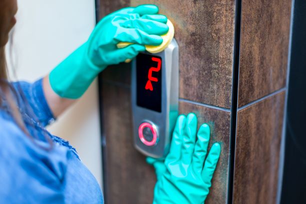 Cleaning Elevator Buttons